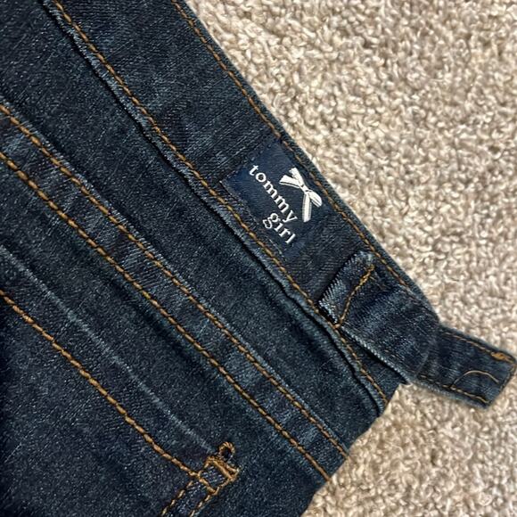 Tommy Hilfiger blue jeans, size Juniors 9 TOMMY GIRL Boho Denim wide leg Hippie - Picture 14 of 16